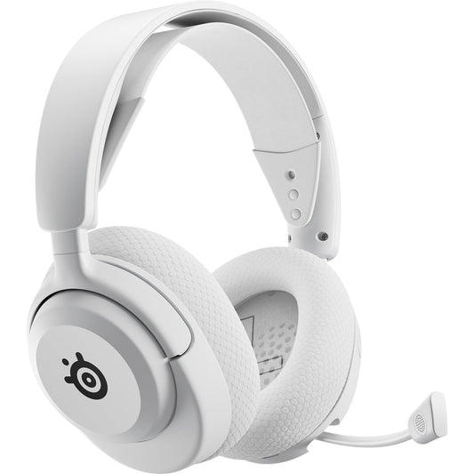 SteelSeries Arctis Nova 5X Wireless - Căști de gaming Multi-System - Xbox, PC - Driveri magnetici Neodym - Peste 100 de presetări audio - 60 de ore autonomie a bateriei - 2,4 GHz sau BT - Microfon ClearCast Gen2.X - Alb - 61677
