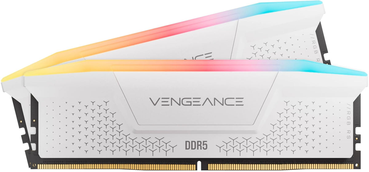 CORSAIR Vengeance RGB RS DDR5 32GB (2 x 16GB) până la 5600MHz AMD Intel RAM - CMG32GX5M2B5600Z40W