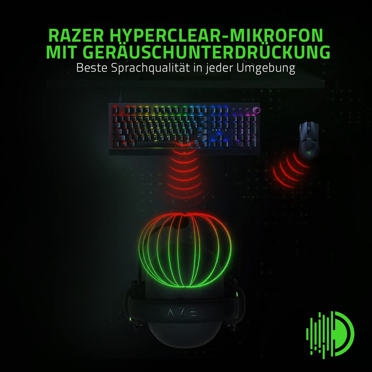Razer BlackShark V2 X USB - Wired Esports Headset (Triforce 50mm Drivers, Noise Cancellation, 240g Ultra-Lightweight Design, Memory Foam Cushions, 7.1 Surround Sound) Black - RZ04-04570100-R3M1