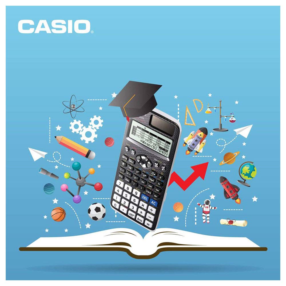 Casio FX-991DE X ClassWiz Scientific Calculator with Natural Display, Black, Technical-Scientific