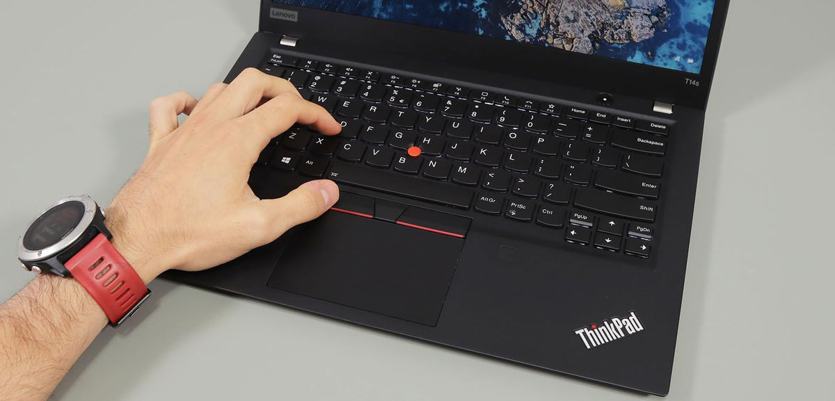 Lenovo ThinkPad T14s Gen 1 Laptop, Intel Core i7-10610U, 14 inch FHD (1920 x 1080), 32 GB RAM, 512 GB SSD, tastatură QWERTY japoneză, HDMI, Webcam, Windows 11 Pro (recondiționat)
