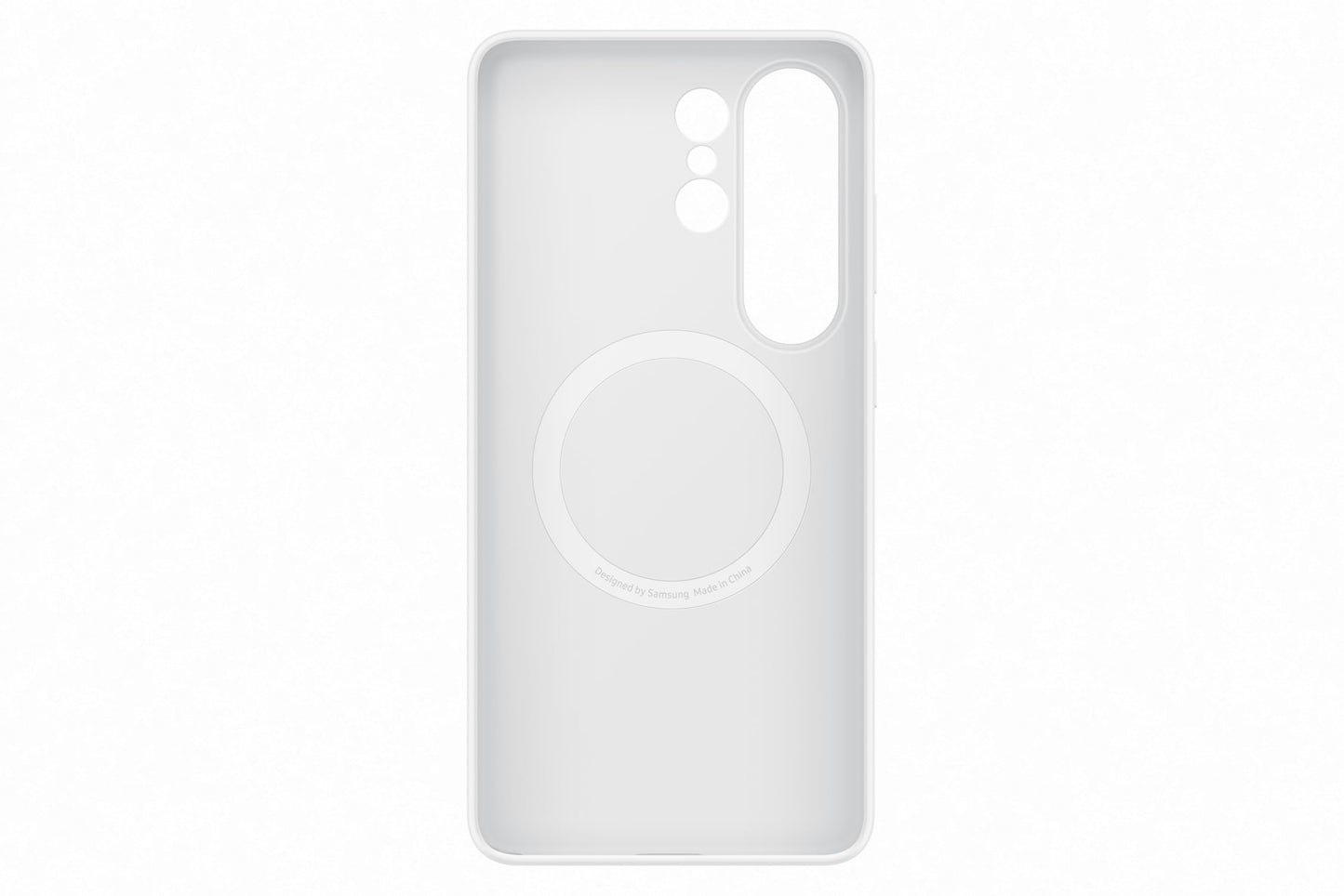 Samsung Silicone Magnet Smartphone Case EF-ES948, case for the Galaxy S26 Ultra, mobile phone case with magnetic ring for attaching accessories, silicone, protective case, shockproof, thin and non-slip, white - EF-ES948CWEGWW