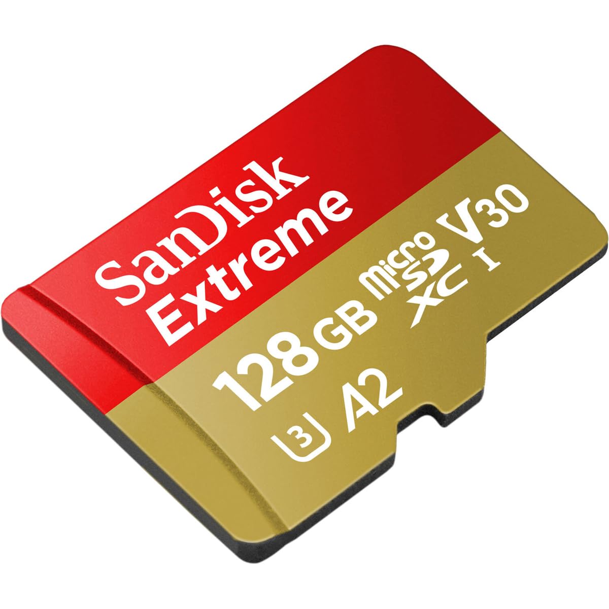 SANDISK Extreme microSDXC 128GB, UHS-I Card + SD Adapter (up to 245MB/s Read and 120MB/s Write, 5K Video, C10, V30, U3, A2) Action Cameras, Drones, Android Devices - SDSQXH9-128G-GZ6MA