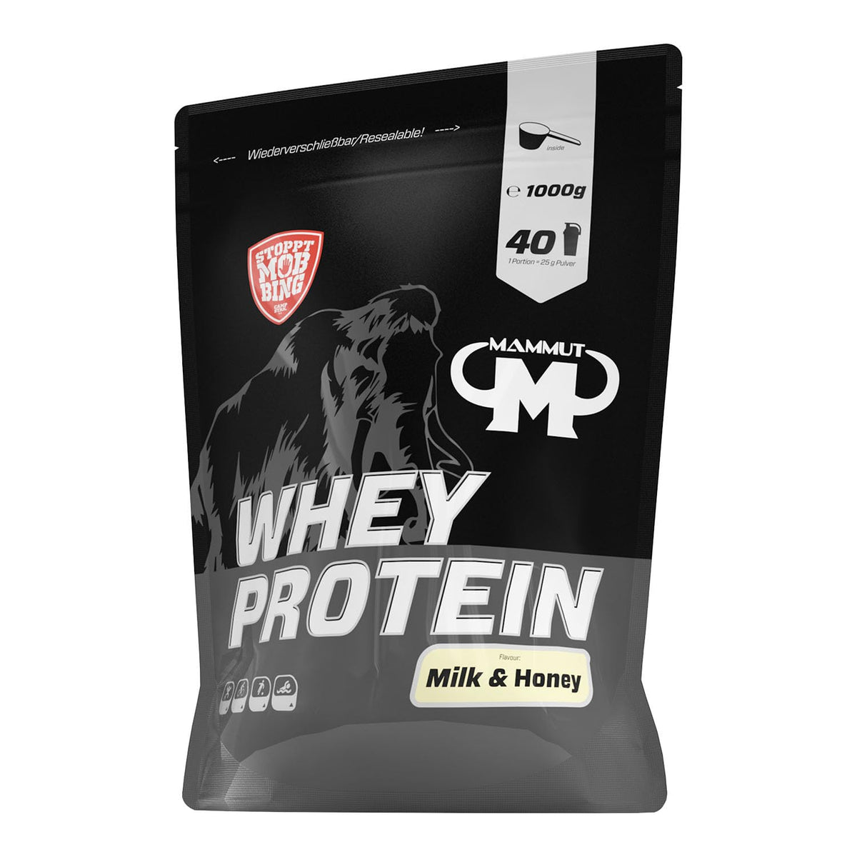 Mammut Nutrition Whey Protein Powder Milk & Honey, 1 kg - 1001698