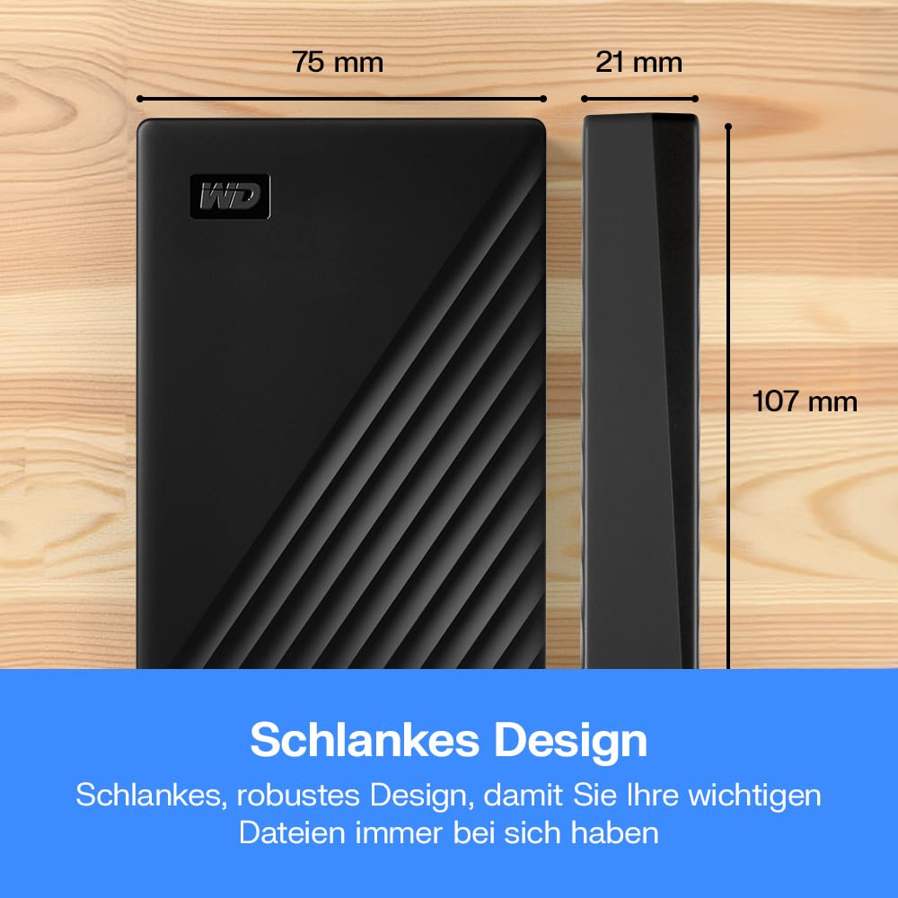 Hard disk portabil WD 6TB Elements, conectivitate USB-C®, negru grafit - WDBLSS0060BBK