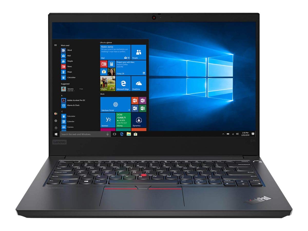 Lenovo ThinkPad E14 Gen 2 Laptop de afaceri, notebook FHD de 14 inch, Intel Core i5-1135G7, 16 GB RAM, 512 GB SSD, tastatură US, Windows 11 Pro (recondiționat)