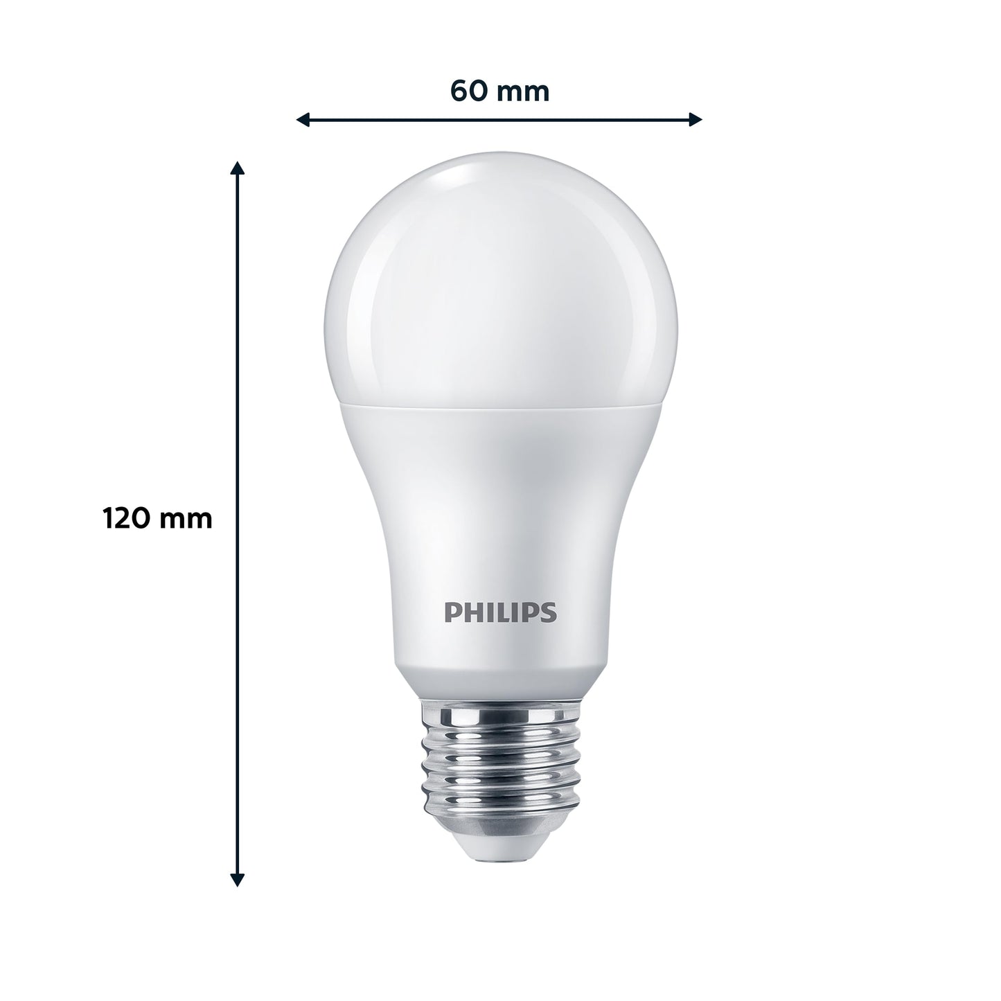 PHILIPS LED Classic E27 lamps, pack of 6, 100W, warm white, energy saving, new generation - 8720169326316
