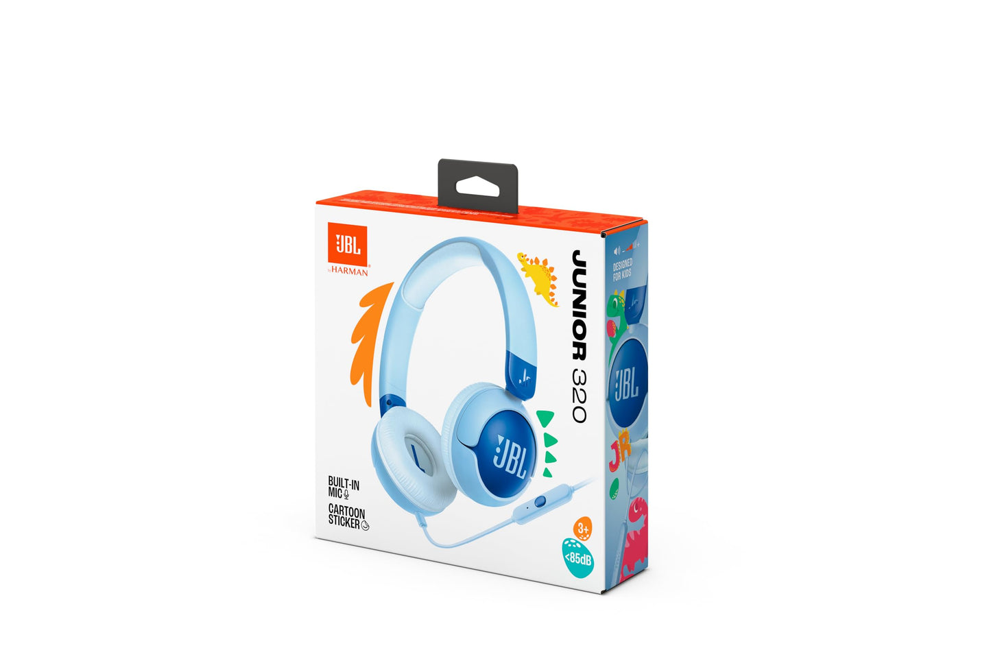 JBL Junior 320, On-Ear-Kopfhörer mit Kabel und eingebautem - JBLJR320BLU