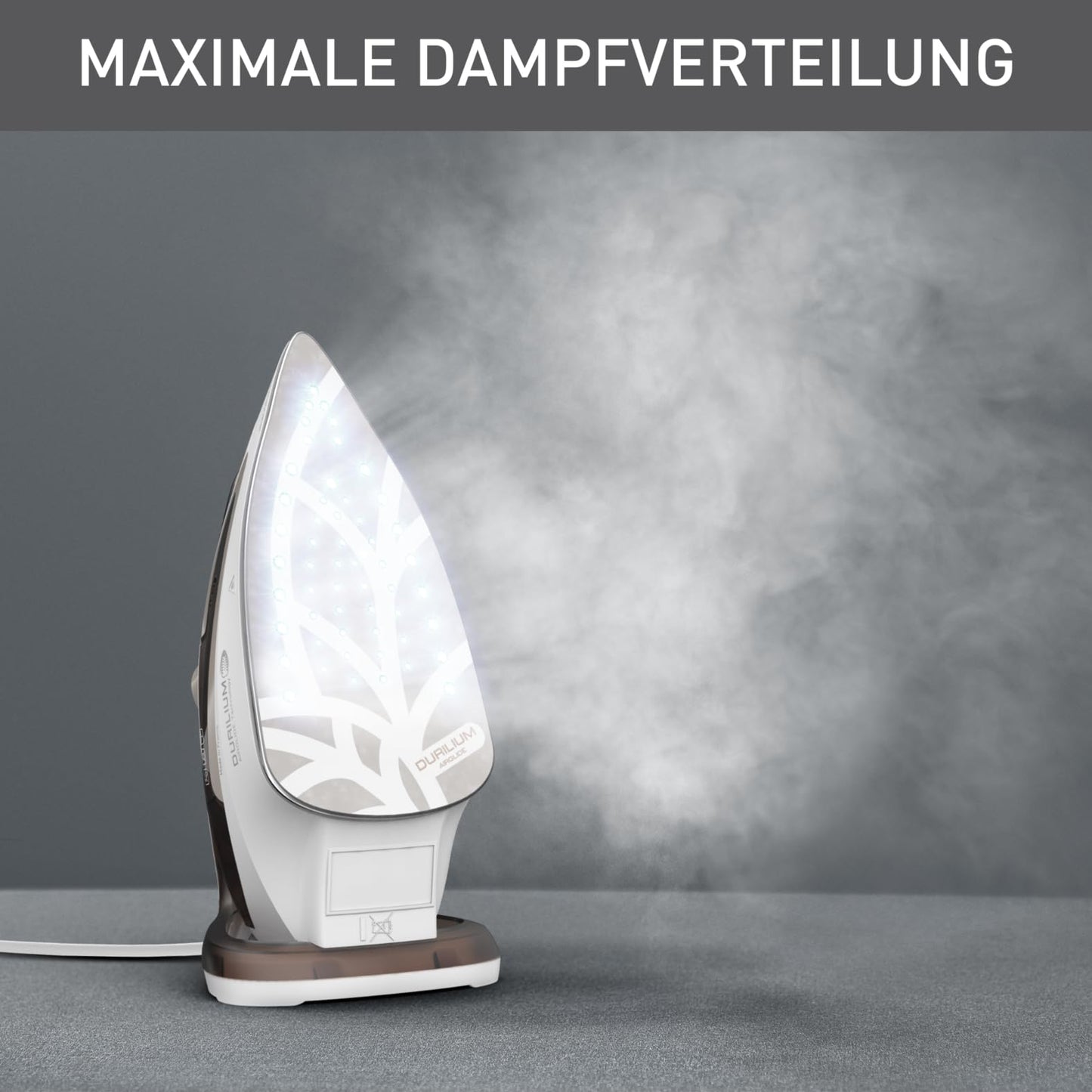 Tefal Easygliss Eco steam iron, 2800 watts, 240 g/min. Steam burst, 50 g/min. automatic steam, vertical steam, Durilium AirGlide soleplate, 88% recyclable, eco mode, mocha/white, FV5780 - FV5780E1