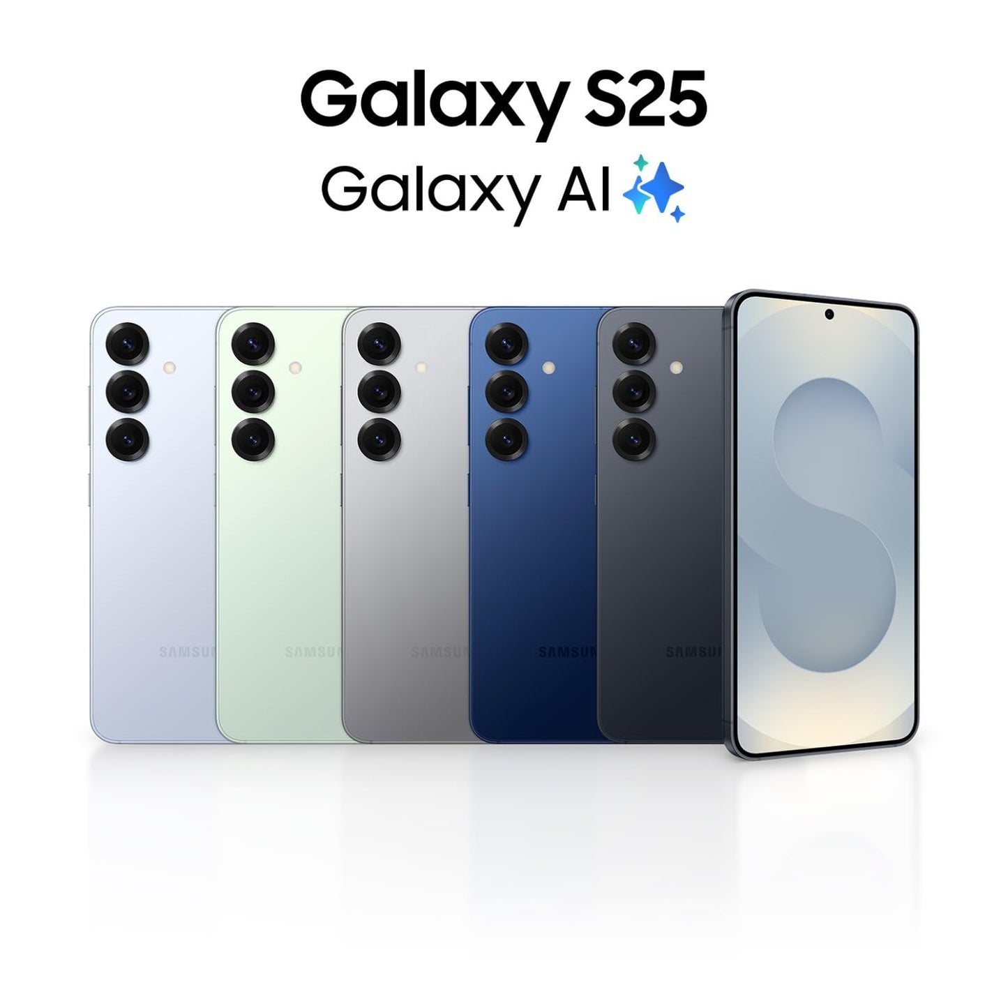 Samsung Galaxy S25 AI smartphone with Galaxy AI, no contract, mobile phone with Android, 12 GB RAM, 256 GB storage, 50 MP camera, navy, 3 year manufacturer's warranty [Exclusively on Amazon] - F-MS931BDBGAMZ