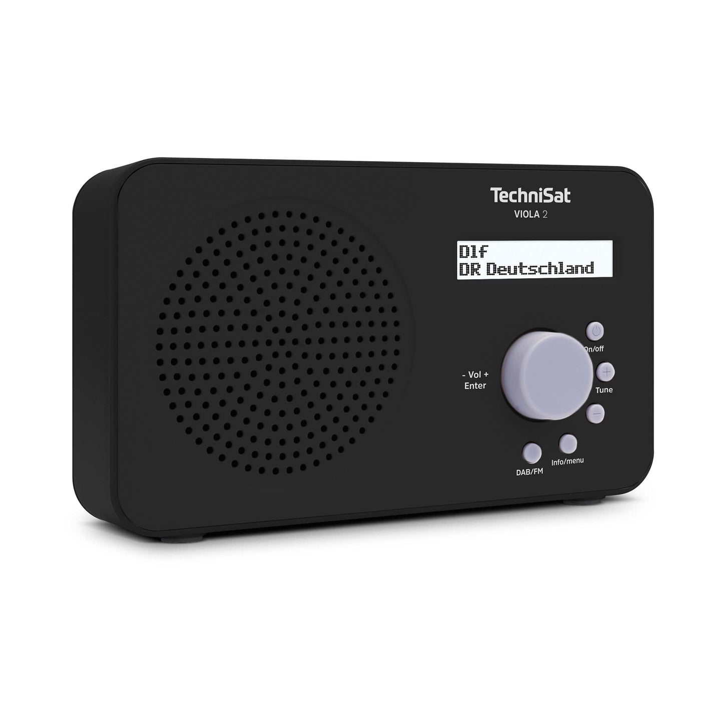 TechniSat VIOLA 2 - portable DAB radio, DAB+, FM, 1 watt RMS, black - 0002/3906