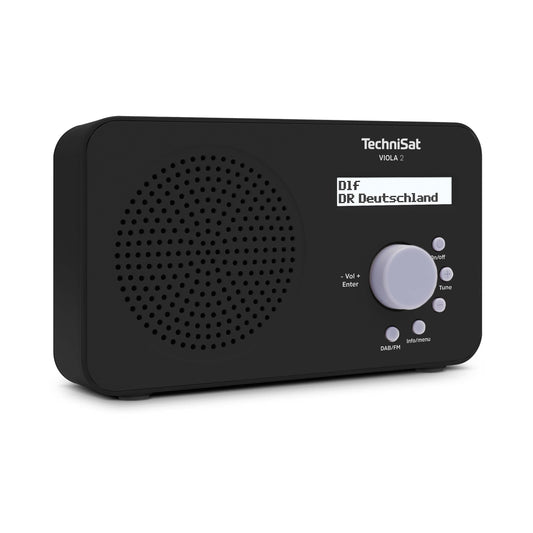 TechniSat VIOLA 2 - portable DAB radio, DAB+, FM, 1 watt RMS, black - 0002/3906