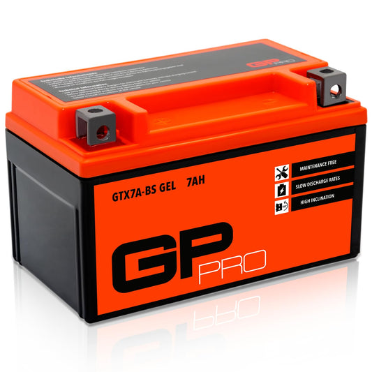 GP-PRO gel battery 12 V 7 Ah maintenance-free compatible with Kymco Super 8 50 - GP-003