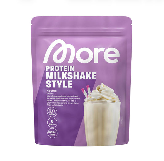 MORE Protein Milkshake, Neutral, 750 g, mix of whey concentrate and casein - XMO50625