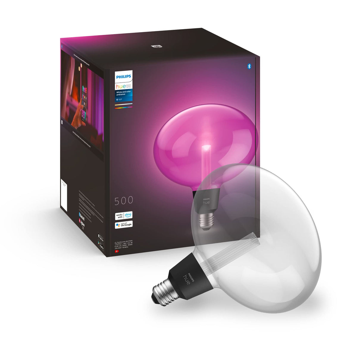 Lampa Philips Hue Lightguide Ellipse, 500 lm - 929003151301