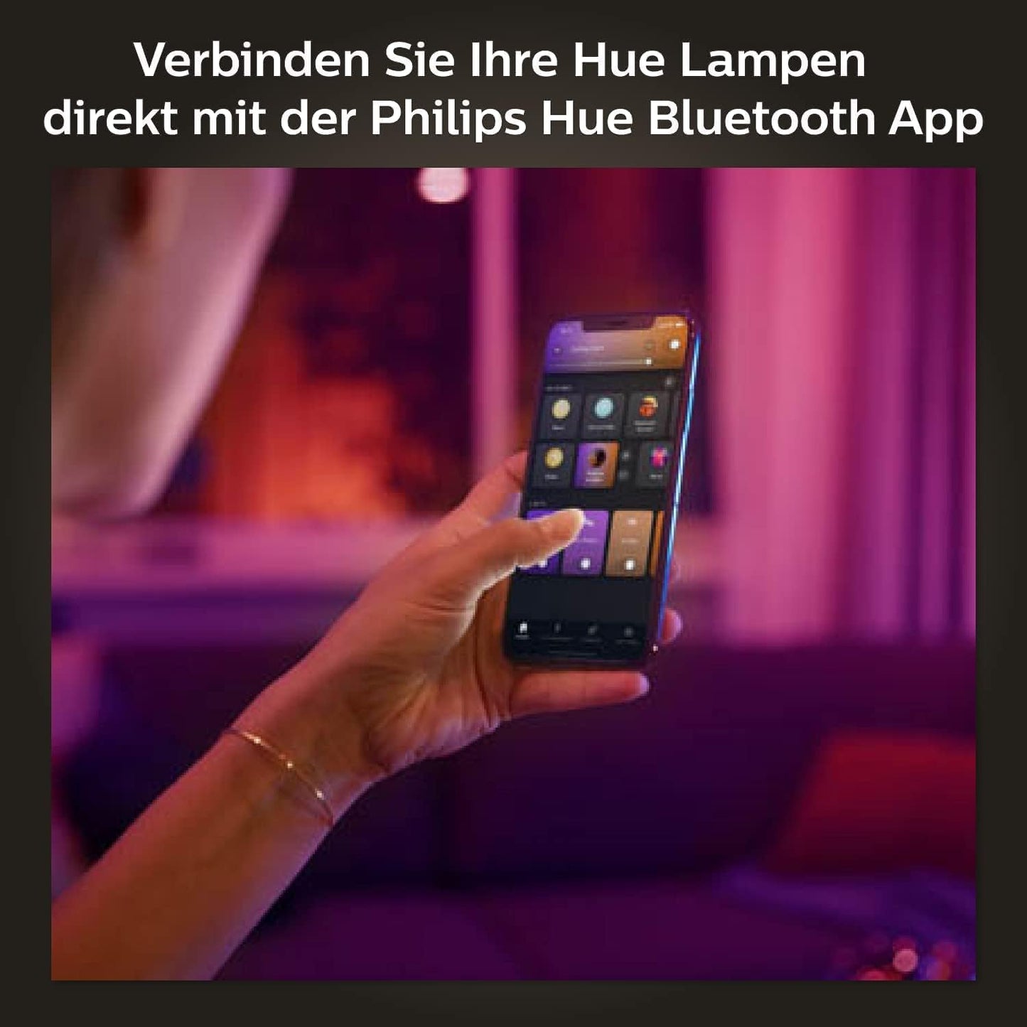Philips Hue White and Color Ambiance E27 Pack of 4 929002489604