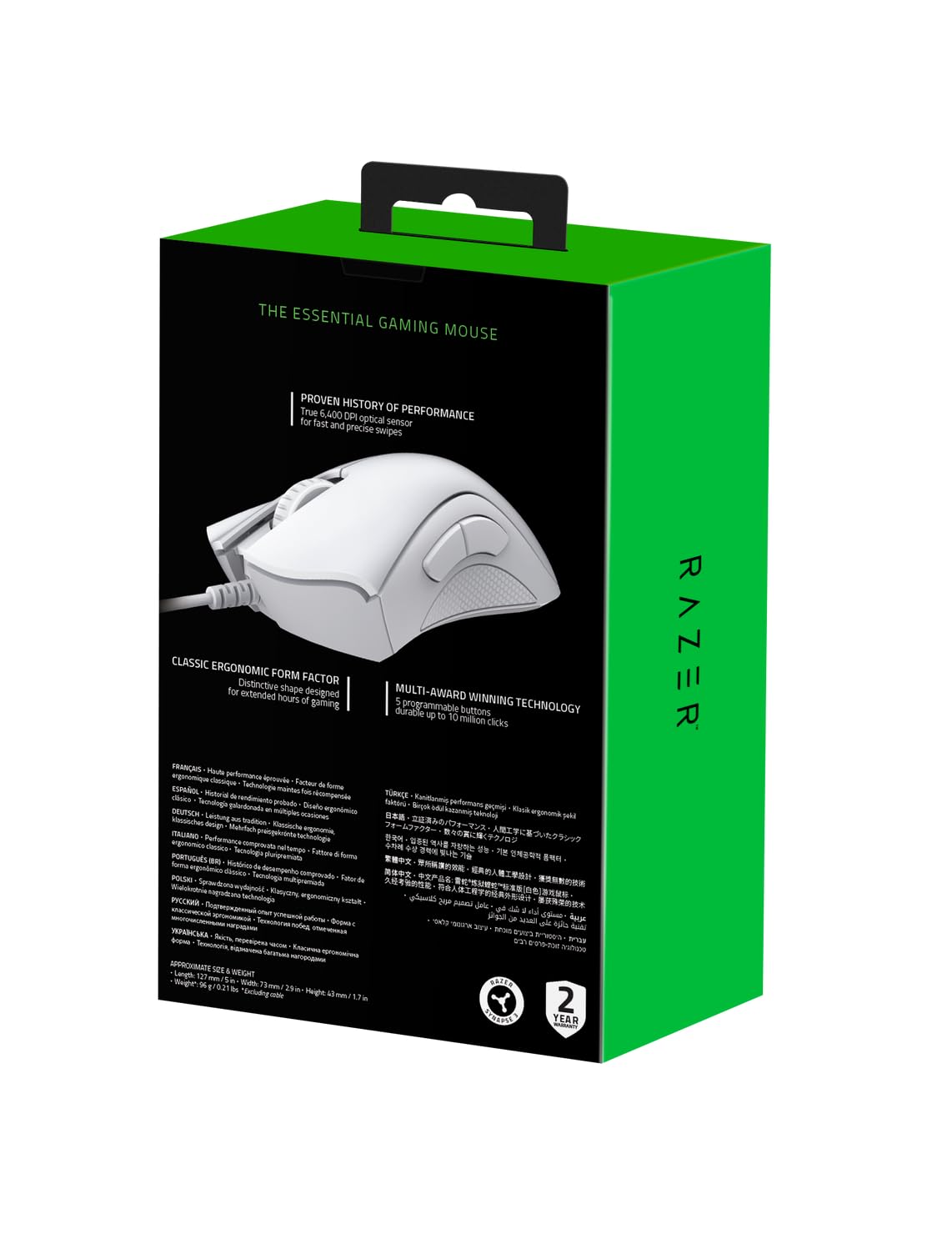 Razer DeathAdder Essential White (RZ01-03850200-R3M1)