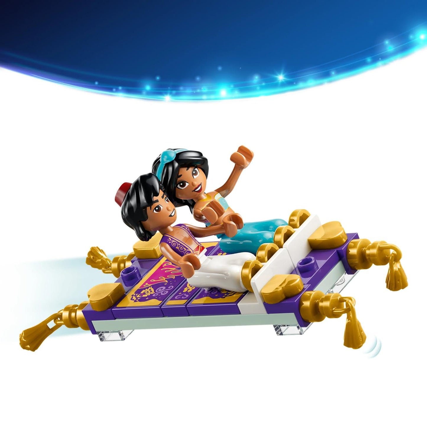 LEGO ǀ Disney Princess Jasmin's jewelry box - Aladdin set with 2 mini dolls, 2 rings and djinn lamp - room decoration - gift for girls aged 6 and over and fans - 43295