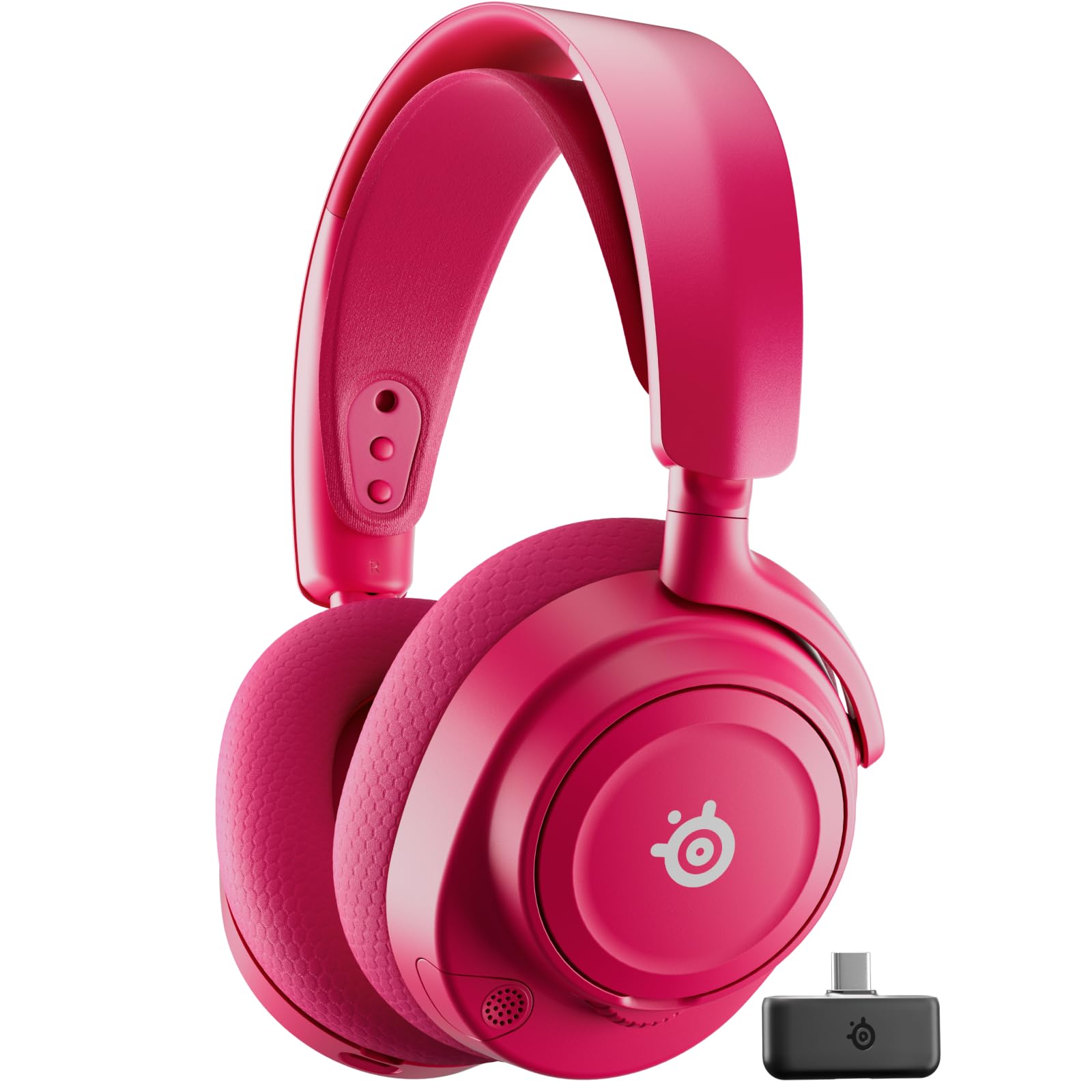 SteelSeries Arctis Nova 7P Wireless Gen 2 - PS5 Headset - Gaming Headset Wireless - App Control - Over 50 Hours Battery & Quick Charge Function - 2.4 GHz + Bluetooth - For PlayStation, PC & More - Magenta - 61746