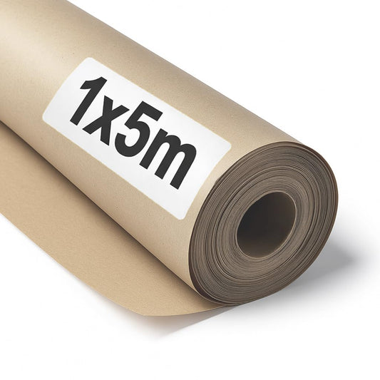 OFITURIA Natural Kraft Paper - Roll 1 × 5 m - 3 Rolls - Packaging Paper and Wrapping Paper - Craft Paper for DIY, Decoration and Sewing Patterns - Tear-Resistant and Easy to Cut - COM620-parent2