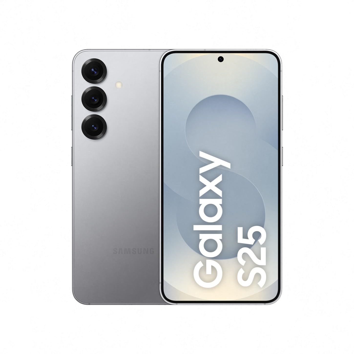 Samsung Galaxy S25 AI smartphone with Galaxy AI, no contract, mobile phone with Android, 12 GB RAM, 128 GB storage, 50 MP camera, Silver Shadow, 3 year manufacturer's warranty [Exclusively on Amazon] - F-MS931BZSDAMZ