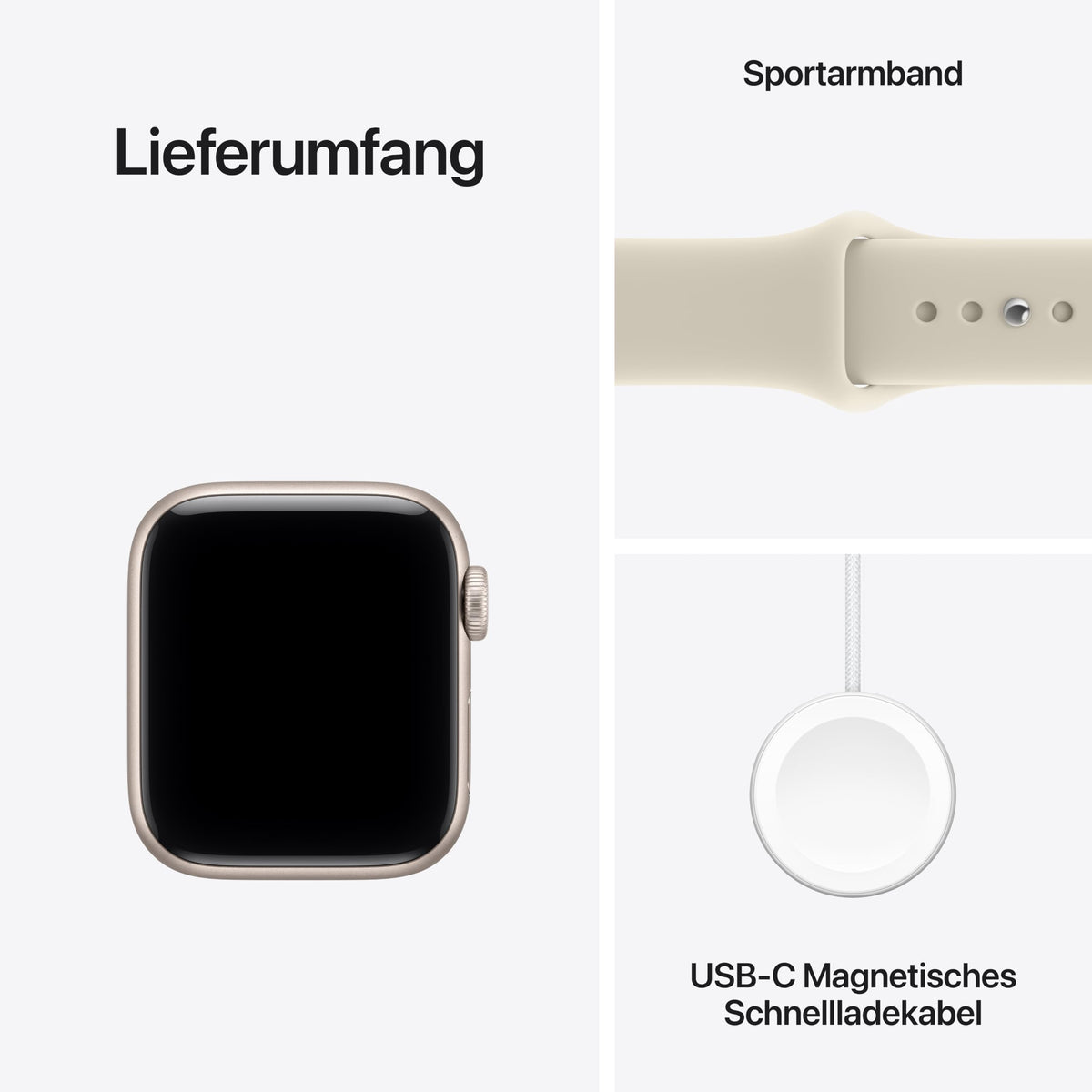 Apple Watch SE 3 GPS + Cellular, 40 mm Aluminium Case Polar Star - MJLC4ZR/A
