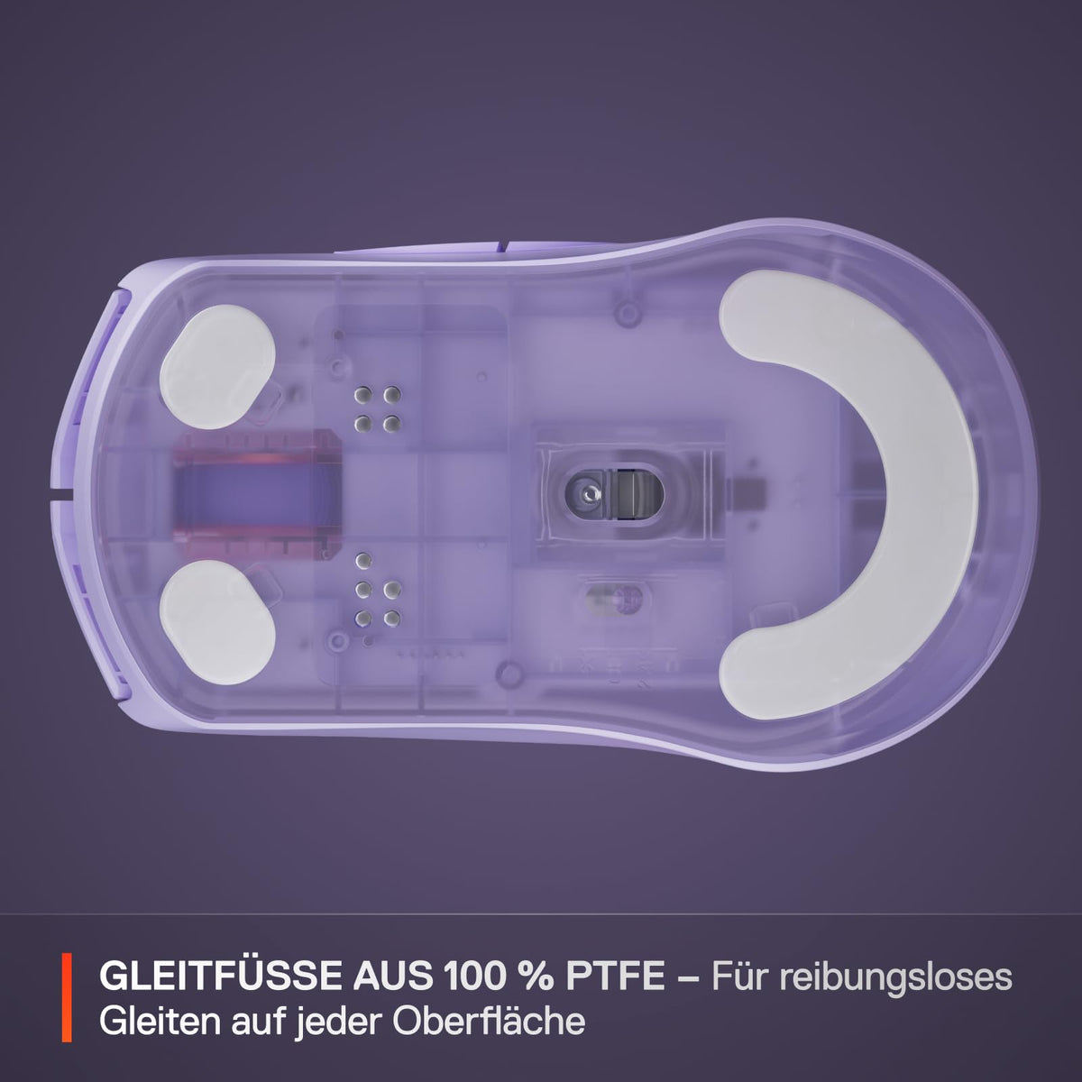 SteelSeries Rival 3 Wireless Gen 2 Mouse de gaming – 2,4 GHz și Bluetooth – senzor optic TrueMove Air de 18.000 DPI – 60 milioane de clicuri garantate – ultra ușoară – picioare de PTFE – Lavandă - 62525