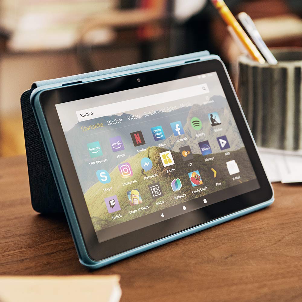 Case for Fire HD 8 tablet | Compatible with 10th Generation (2020), Carbon Black - 53-023581