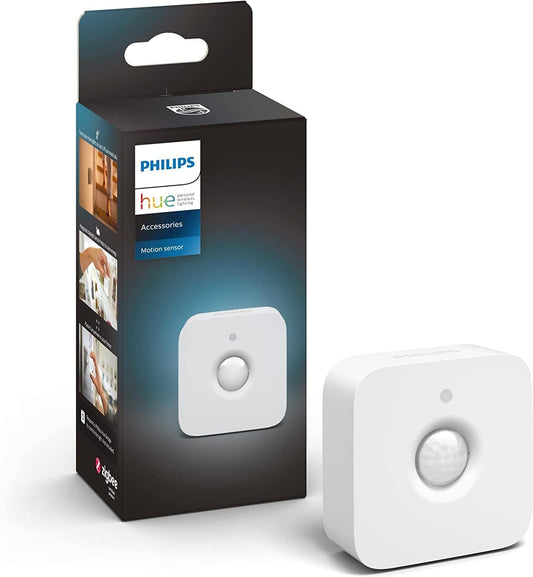 Philips Hue motion detector indoor, daylight sensor for smart lighting, automatic light control when there is movement for a safe home, white - 929003067501