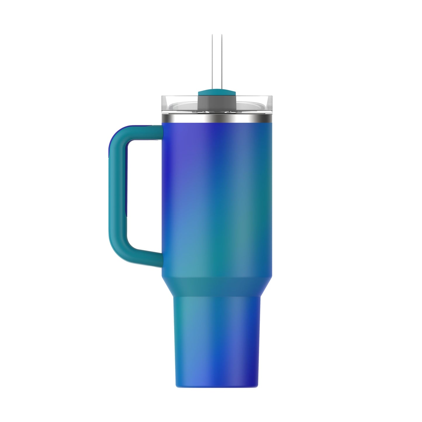 STANLEY 1913 Quencher H2.0 Flowstate Drinking Bottle with Straw 1.2L - Thermo Mug Cools for 11 Hours - 48 Hours Ice Cooled - Thermos Bottle BPA Free - Stainless Steel Drinking Cup - Sea Glass Aura - 10-10825-0499