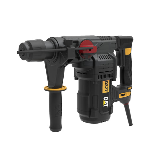 CAT DX27 Ciocan rotopercutor 1500W, SDS-Plus, 5.0J energie de impact, capacitate de perforare de 32mm, 4 funcții, anti-vibrație, transmisie din magneziu (inclusiv mâner suplimentar și limitator de adâncime) - DECATDX27