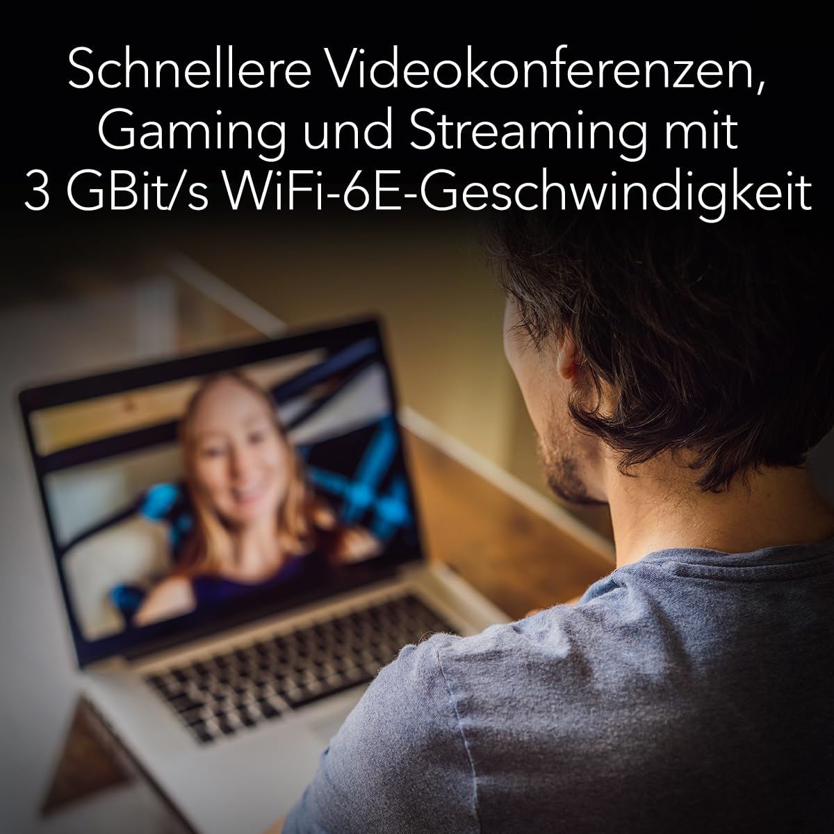 NETGEAR Nighthawk WiFi 6E USB 3.0-Adapter (A8000) – AXE3000 Tri-Band Viteză Wireless Gigabit (până la 3 Gbit/s) Funcționează cu orice router sau sistem Mesh WiFi 6 sau 6E – Pentru PC-uri cu Windows - A8000-100PES