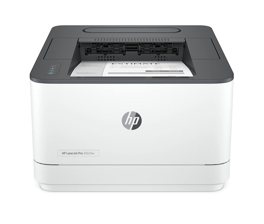 HP LaserJet Pro 3002dw Laser Printer, Automatic two-sided printing, Up to 33 A4 pages per minute, Hi-Speed USB, WiFi, Ethernet, Bluetooth, Smart App, Wolf Pro Security - 3G652F