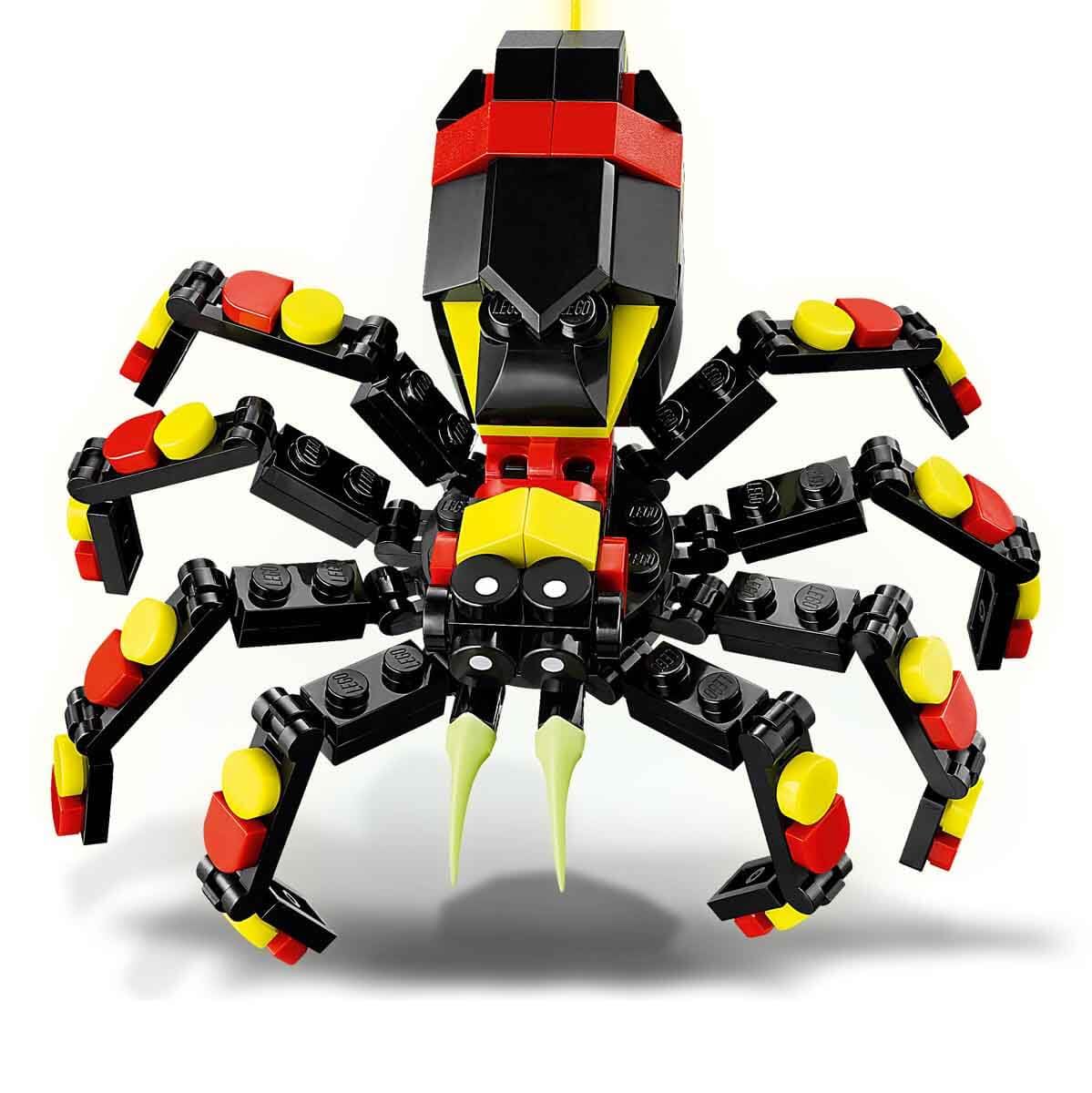 LEGO Creator 3in1 Wild Animals: Surprise Spider - Toy to convert into a scorpion figure or snake - Building set with 3 models - Gift for boys and girls aged 7 and up 31159