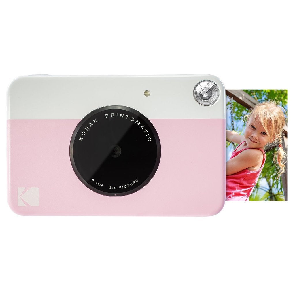 Kodak PRINTOMATIC Digital Instant Print Camera, Full Color Prints on Zink 2x3 Photo Paper with Adhesive Backing Print Memories Instantly (Neon Green), 50 Pack Paper Bundle - AMZRODOMATICK3PK