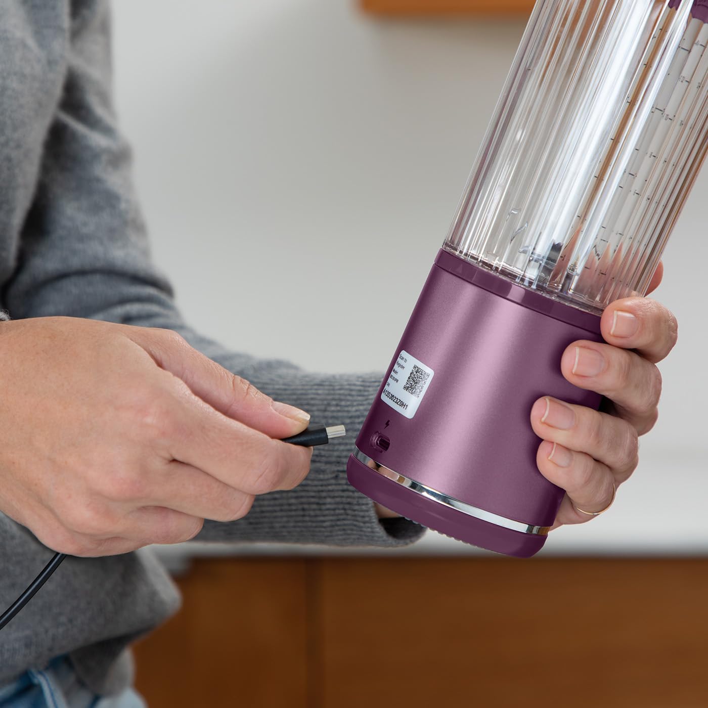 Ninja Blast Portable Mixer/Blender/Smoothie Maker, 530ml Cup, Purple - BC151EUPR