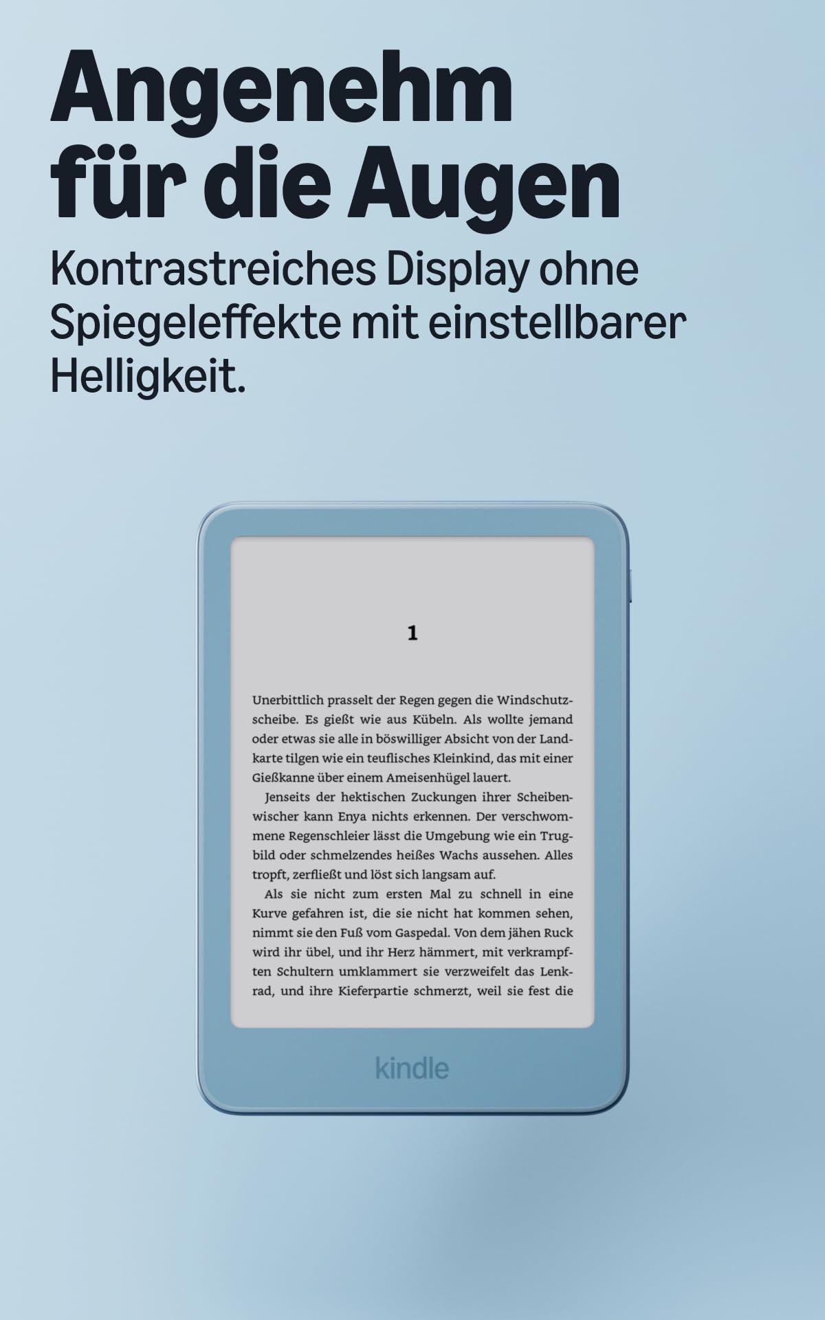 Amazon Kindle 32 GB (cea mai recentă generație), subțire, nou design din aluminiu, display de 6 inch, fără reclame - Verde sticlă de mare Aluminiu - LP38MA