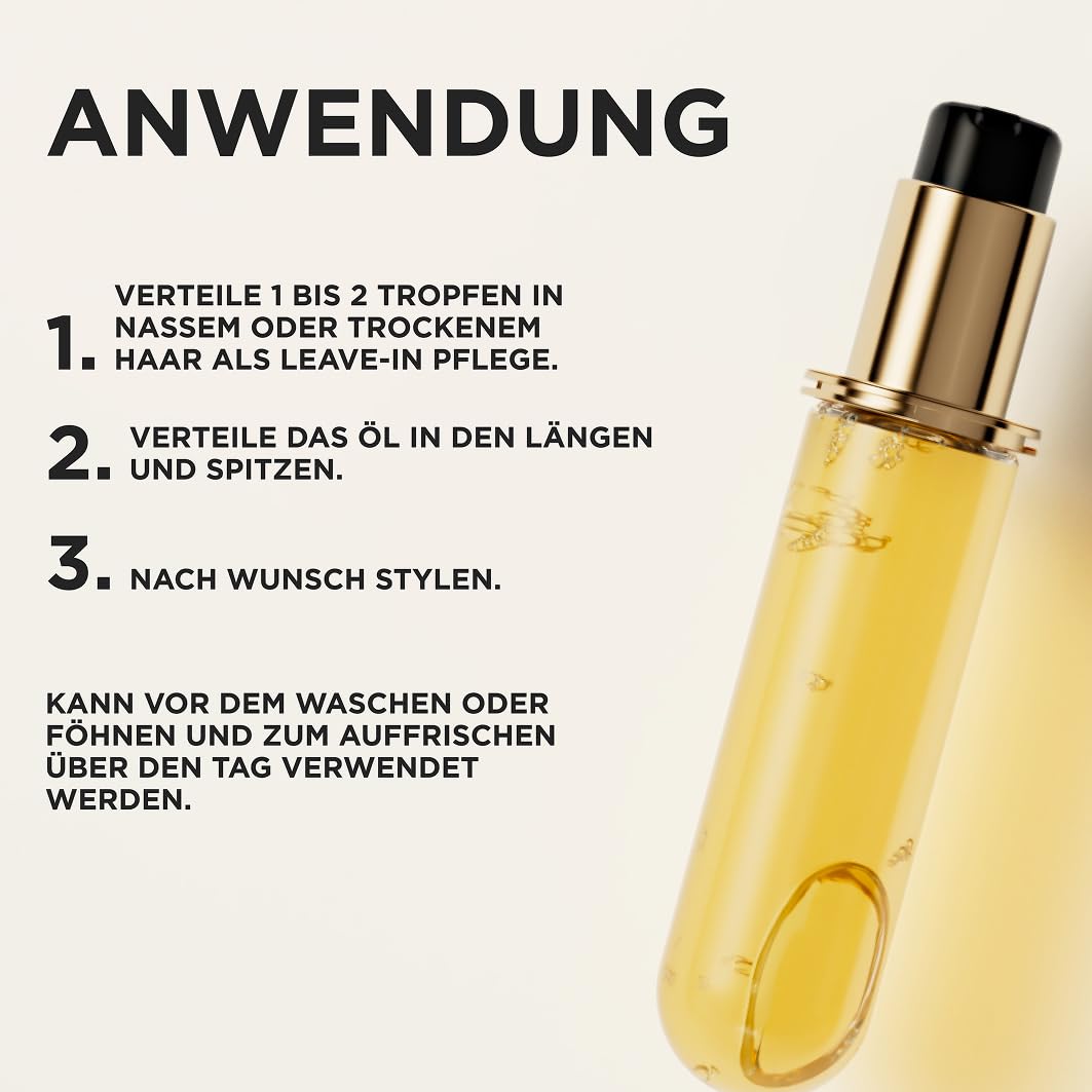 Kérastase Huile Originale Elixir Ultime, hair oil for dry hair, nourishing and protective for more shine without weighing it down, heat protection and anti-frizz, refill pack, 75 ml - E4167000