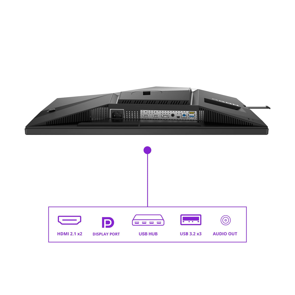 AOC AG326UDAM Monitor de gaming de 32 inch UHD cu Hub USB, 165Hz, panou QD-OLED, 0.03ms GtG, HDR400 TB, FreeSync Prem. Pro, G-Sync Comp., ajustare pe înălțime, difuzoare, (3840x2160 HDMI 2x 2.1 DP 1x 1.4) Negru - AG326UDAM/39