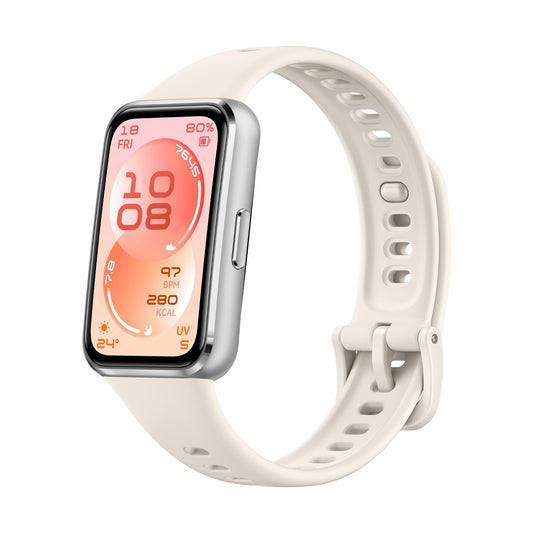 HUAWEI Band 11 Smartwatch, Fitness Tracker with 1.62" AMOLED Display, 1500 Nits, Heart Rate & Sleep Tracking, SpO2, Up to 14 Day Battery, Bluetooth, Android & iOS, Alloy Case, White - Candy-B29F