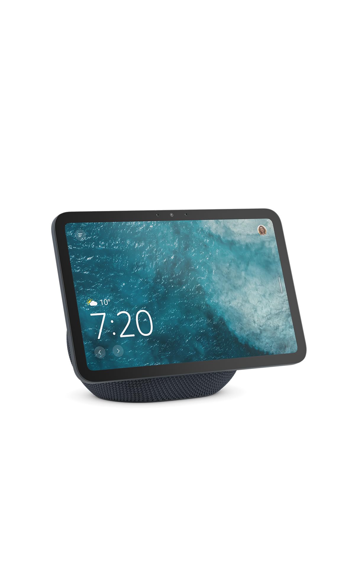 Certified and refurbished Amazon Echo Show 8 (latest generation), brilliant 8.7-inch display in HD resolution with room-filling 3D audio and Alexa, graphite - MD6NE4