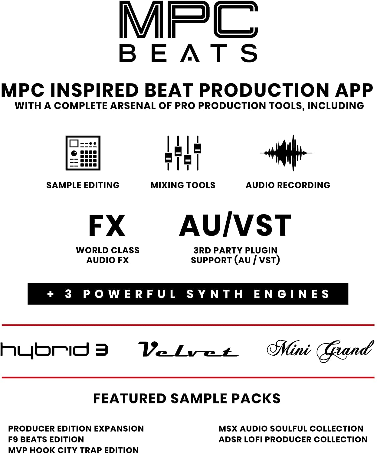 AKAI Professional MPK Mini MK3 Grau und M-Audio HDH40