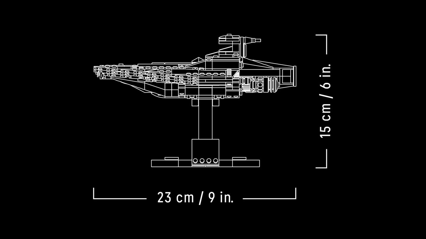 LEGO Star Wars 75404 Acclamator Class Assault Ship from Attack of the Clones - Starship to collect, build and display - Fantasy building set - Gift for adult and young fans