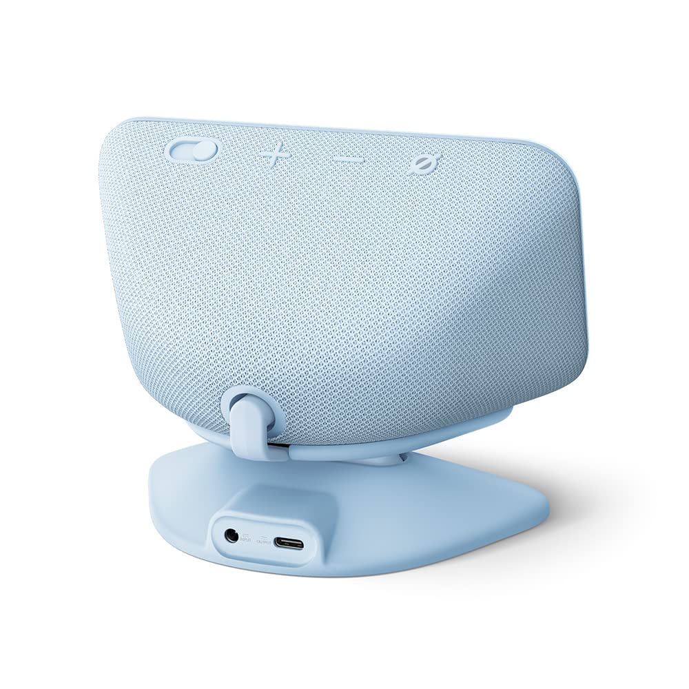 Adjustable Stand with USB-C Charging Port for Echo Show 5 (3rd Gen) | Grey-blue - 53-031020