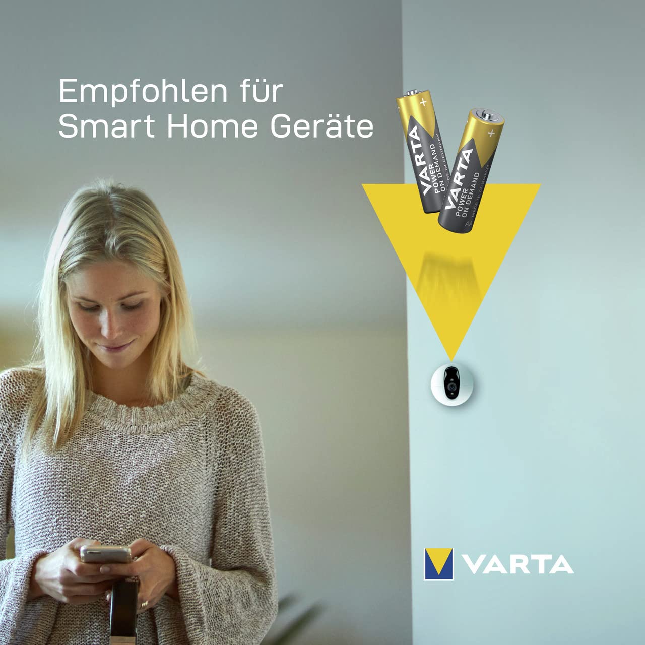 VARTA batteries AA, 100 pieces, power on demand, alkaline, 1.5V, supply pack in environmentally friendly packaging, ideal for computer accessories, smart home devices - 36488