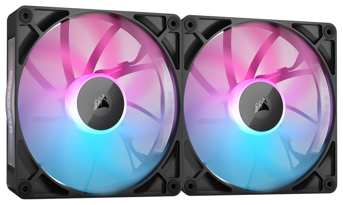 CORSAIR iCUE LINK RX140 RGB 140mm PWM Fans – Double Pack, Black - CO-9051020-WW