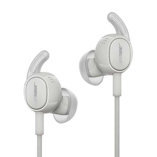 Bose wired Noise-Cancelling Earbuds – In-ear headphones, USB-C connection, with carrying case, remote control, and microphone on the cable, smoke white - 906940-0020