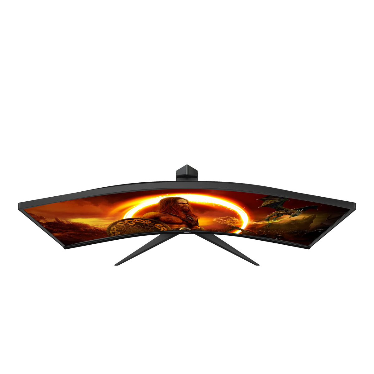 AOC Gaming CU34G2X - Monitor curbat WQHD de 34 inch, 144 Hz, 1ms, FreeSync Premium (3440x1440, HDMI, DisplayPort, USB Hub) negru/roșu - CU34G2X/BK