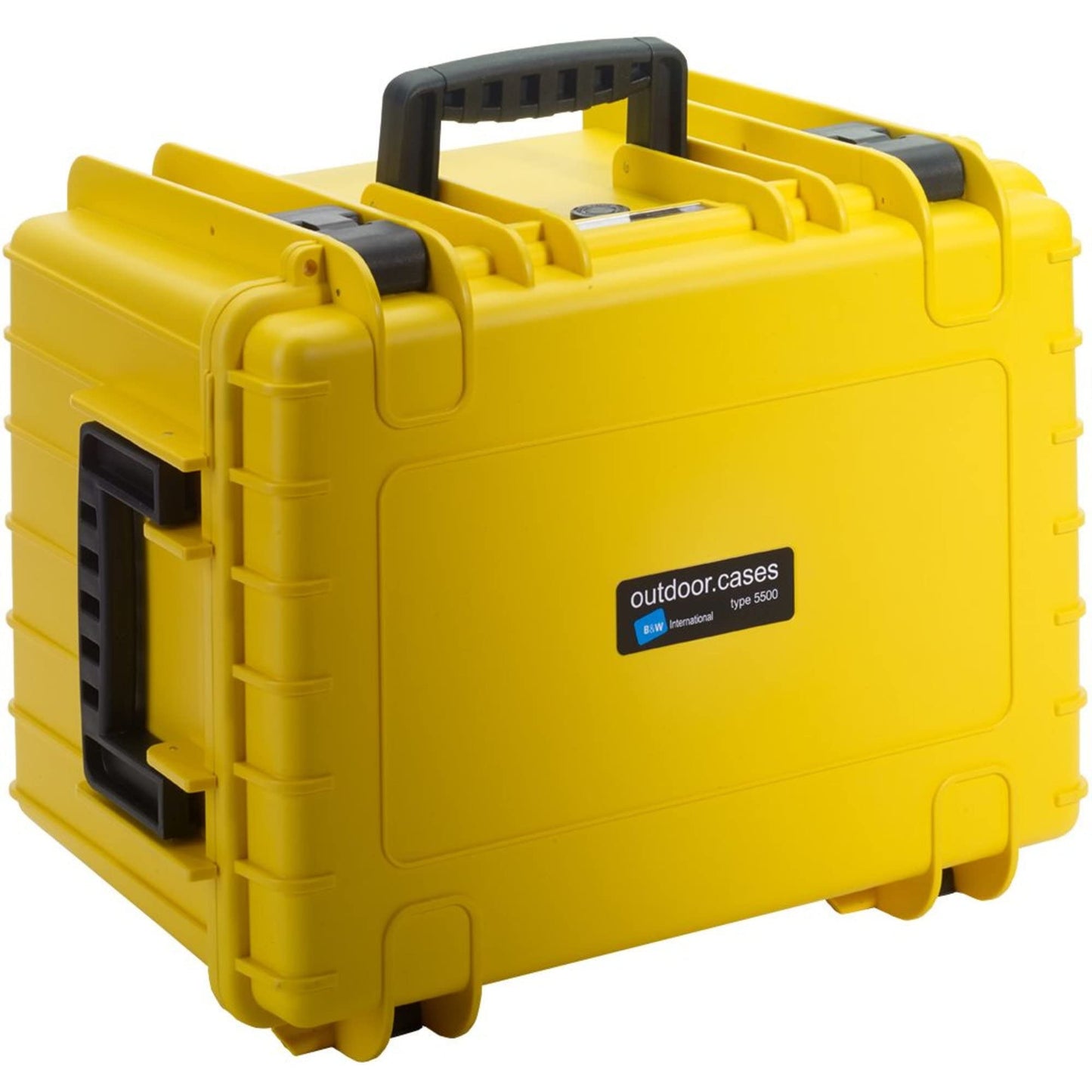 B&W International multi-purpose case Outdoor 5500 (PP.379) yellow - with cube foam - waterproof (IP67), dustproof, impact-resistant, extremely robust - 5500/Y/SI