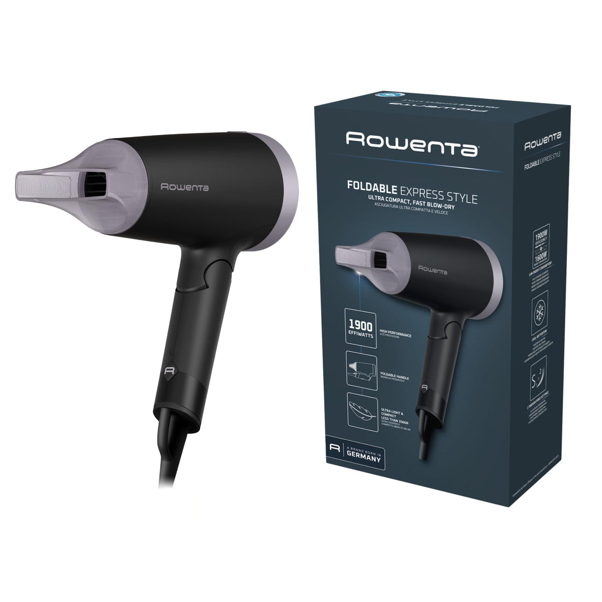 Rowenta Express Style Hair Dryer, energy-saving Effiwatt technology - CV1831F0